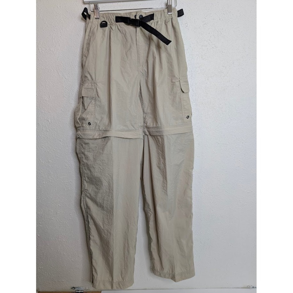 REI Womens Convertible Cargo Pants Medium Beige Nylon Hiking Outdoor Shorts